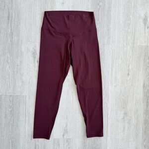 OFFLINE By Aerie Real Me Leggings 7/8 Real Me Xtra High Rise Size L Burgundy